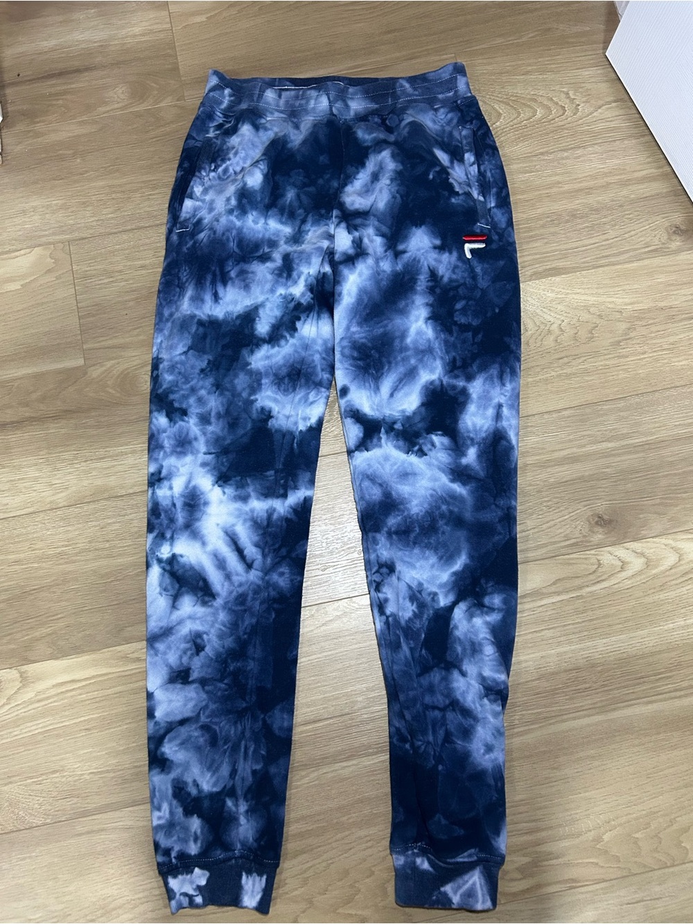 Fila Kids Navy Blue Tie-Dye Jogger Sweatpants